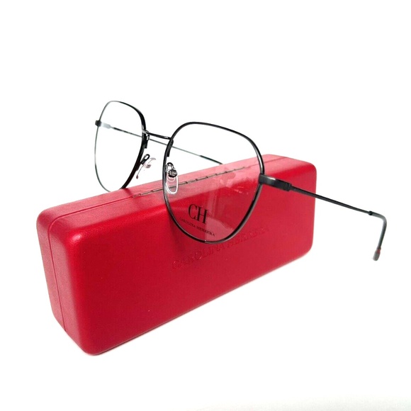 New CAROLINA HERRERA Frames VHE130 0568 53 19 140 Gunmetal Eyeglasses UNISEX